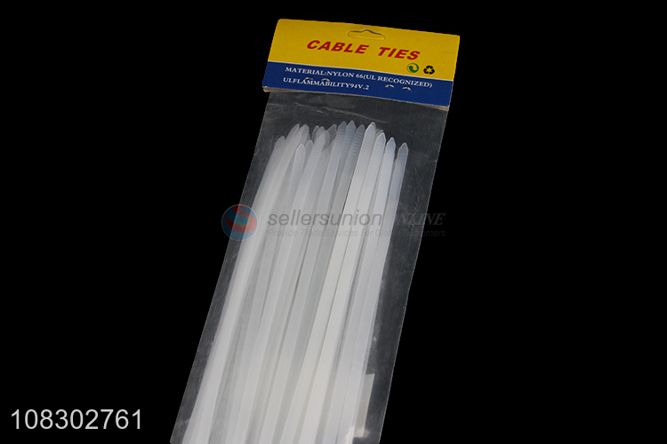 China manufacture 50pcs 5*350mm nylon self locking wire ties