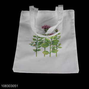 Simple design white daily use shopping bag for sale