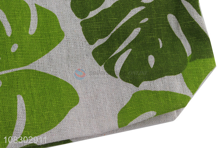 Factory direct sale leaves printed travel fashion shopping bags