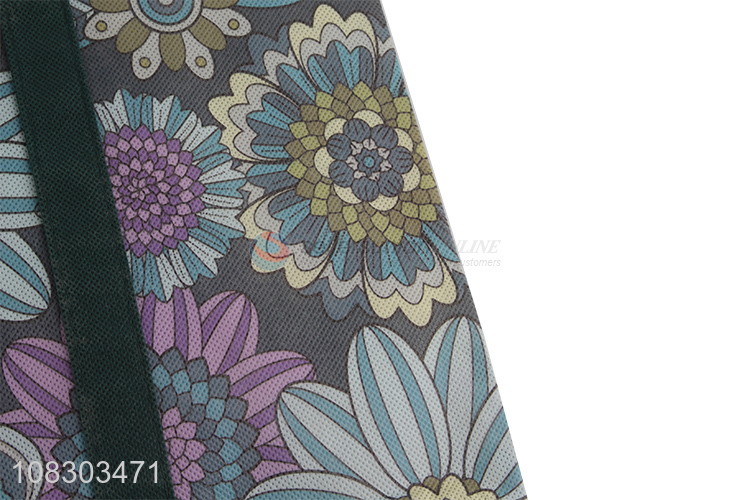 Fashion style flower printed girls women tote shopping bag