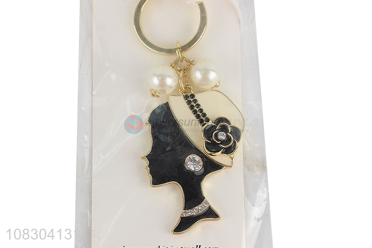 Low price wholesale plating keychain golden fashion keychain