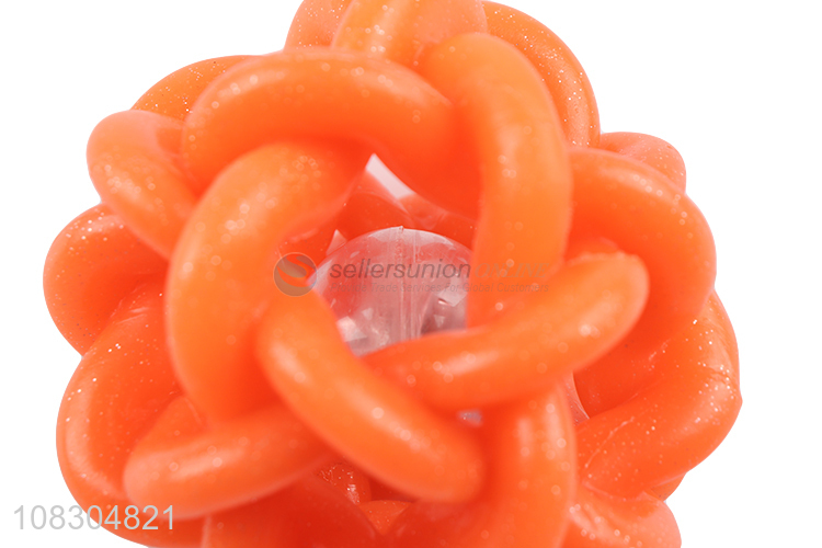 High quality led light squeeze stress ball for adults and kids