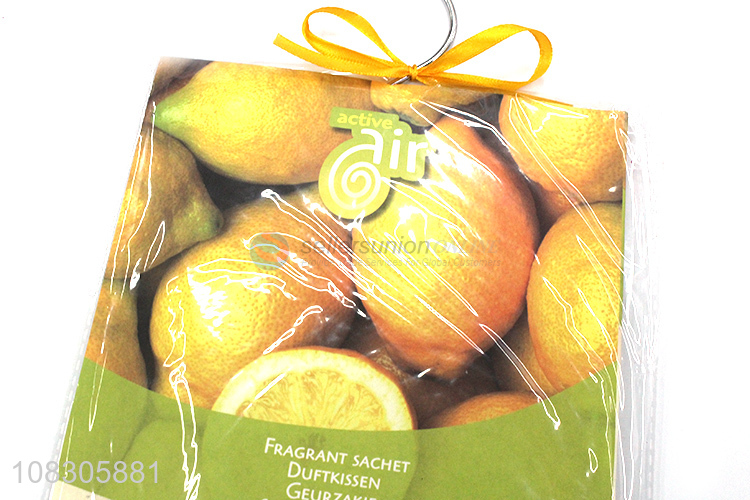 Good sale lemon fragrance hanging fragrant sachet for home