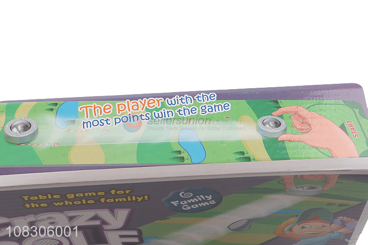 Good selling table game family game mini golf toys wholesale