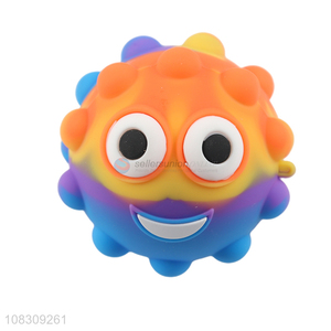 Best price colourful soft silicone squeeze ball toys for anti-stress