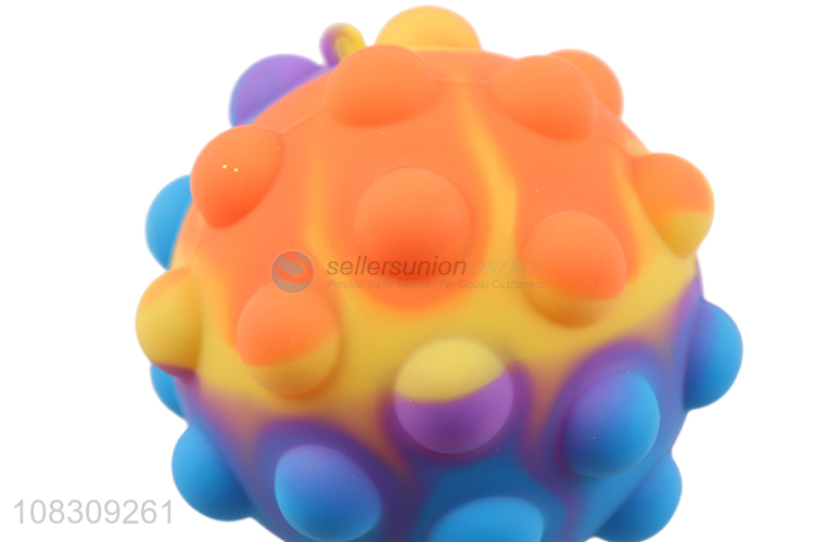 Best price colourful soft silicone squeeze ball toys for anti-stress