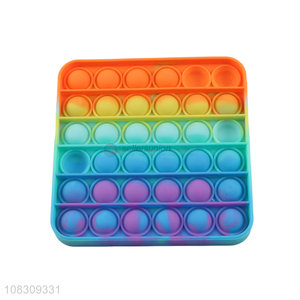 Latest products square stress relief push bubble pop fidget toys