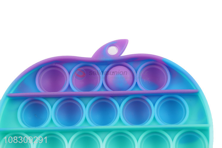 Factory supply apple shape push bubble fidget toys squeeze toys