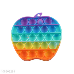 Factory supply apple shape push bubble fidget toys squeeze toys