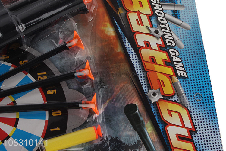 High quality plastic funny children gun toys with soft bullet