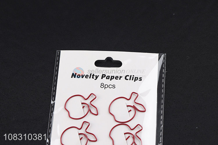 Hot selling mini apple paper clips metal pins for office