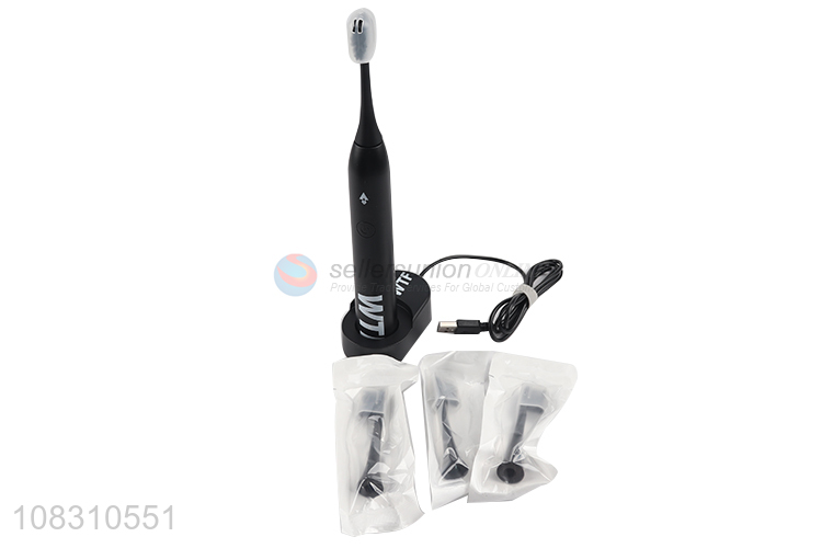 China factory black sonic electric toothbrush for adult