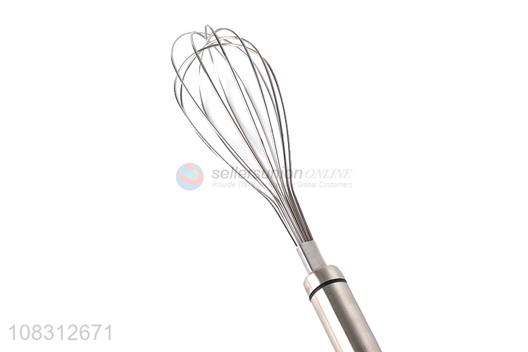Yiwu wholesale silver manual egg whisk kitchen baking gadgets