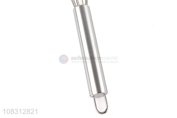 Wholesale silver stainless steel kitchen egg mixer egg whisk