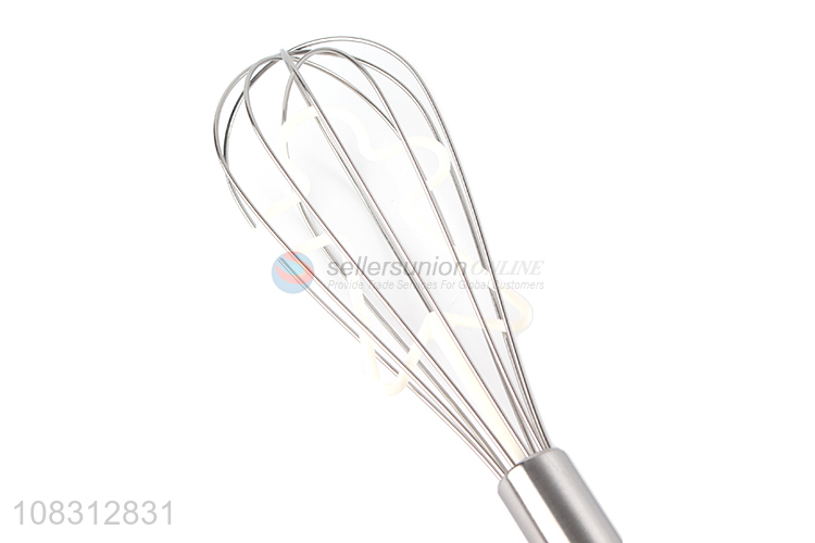 Low price long handle egg whisk kitchen stainless steel egg mixer