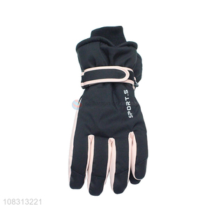 Recent design men winter warm sports gloves outdoor ski gloves