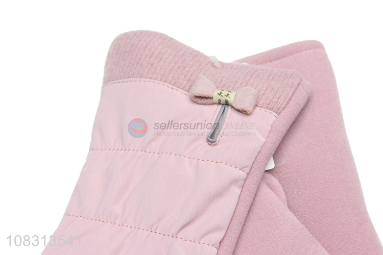 Hot sale women winter touchscreen motorcycle gloves for ladies