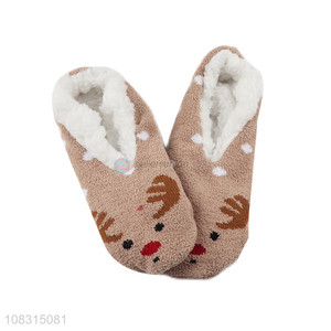 China market cartoon floor slipper socks ladies fleece socks