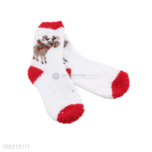Wholesale price winter fashion socks ladies thermal socks