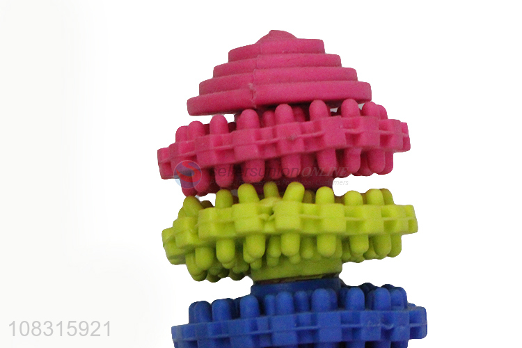Custom Colorful Pet Teeth Cleaning Toy Interactive Toys