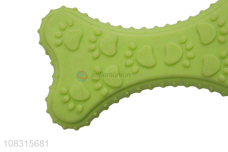 Newest Bone Shaped Tpr Bite Resistant Pet Chew Toy Dog Toy