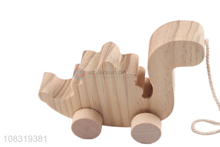 Cartoon Animal Wooden Pull Line Toy Kids Toy Car
