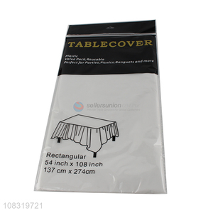 Factory Wholesale Plastic <em>Tablecloth</em> Rectangular Table cover