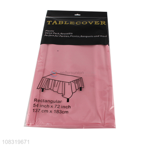 Top Quality Plastic <em>Tablecloth</em> Reusable Table cover For Home