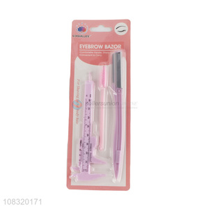 Yiwu wholesale ladies eyebrow trimmer beauty tool set