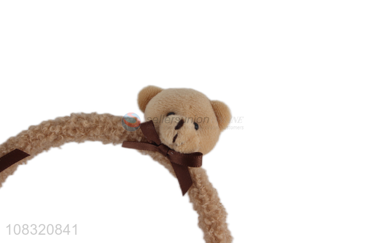 Good quality cute bear hairband animal headband for makeup