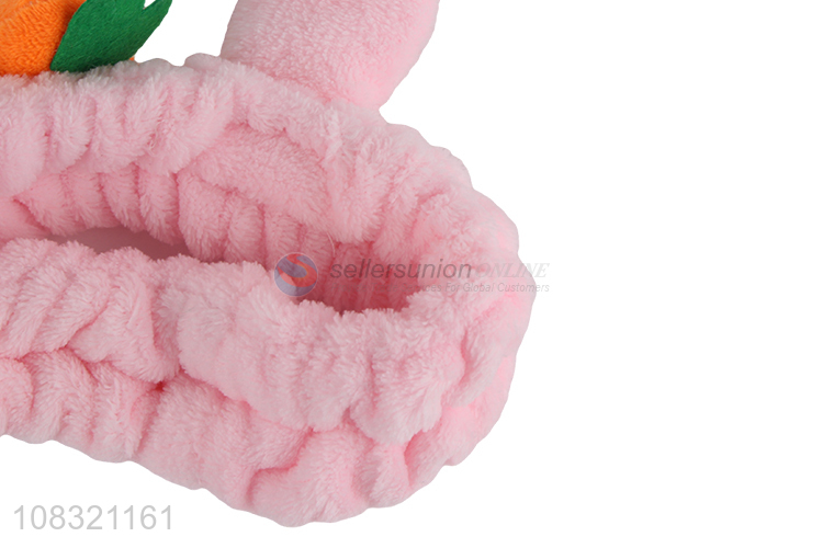 Good quality rabbit ears makeup hair band shower headband