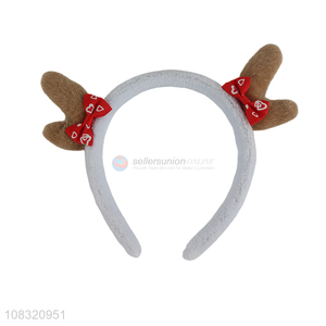 Hot selling Christmas headband fuzzy hairbands for girls