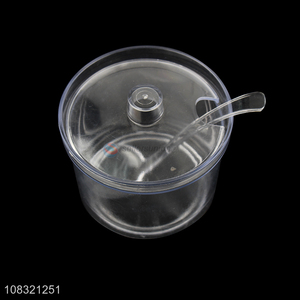 Popular products transparent spice bottle sugar jar for sale