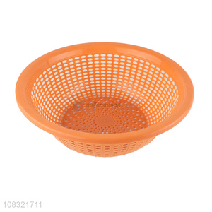 Cheap price round plastic vegetable fruits drain basket