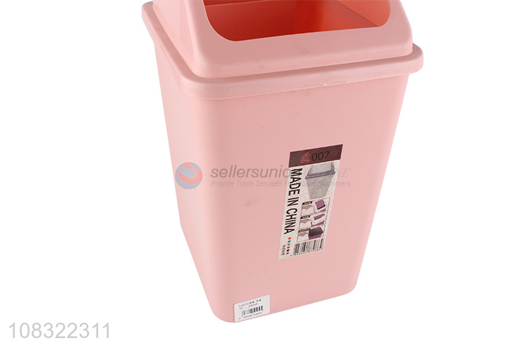 Hot items durable plastic office home waste bin with lid