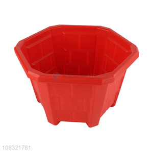 New products red plastic indoor decoration flower pots
