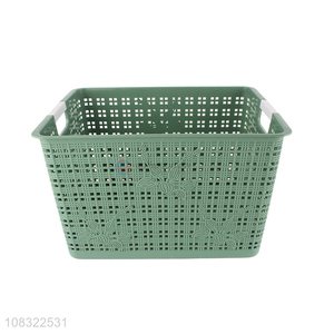 Wholesale from china green household storage basket with handle