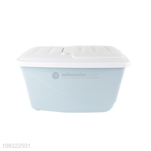 Online wholesale plastic large capacity storage bins with lid