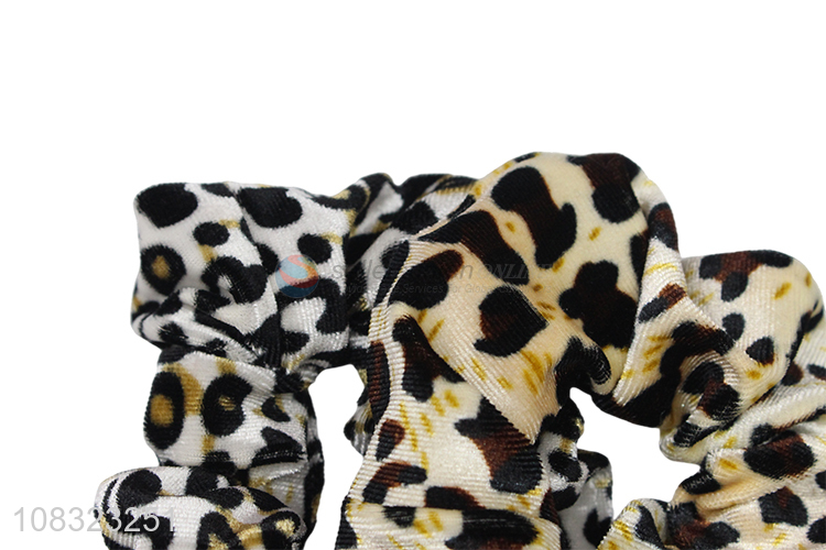 Good Sale Sexy Leopard Print Women Scrunchies Hair Rope For Women