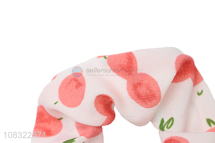 Custom Fruit Printing Elastic Hair Ring Fashion Scrunchies