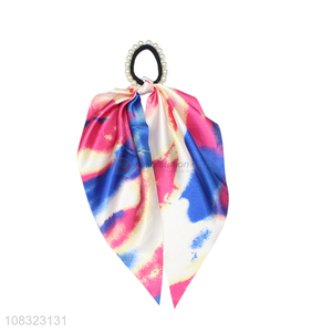 Custom Pearls <em>Bow</em> Streamer Hair Rope Fashion Hair <em>Tie</em>