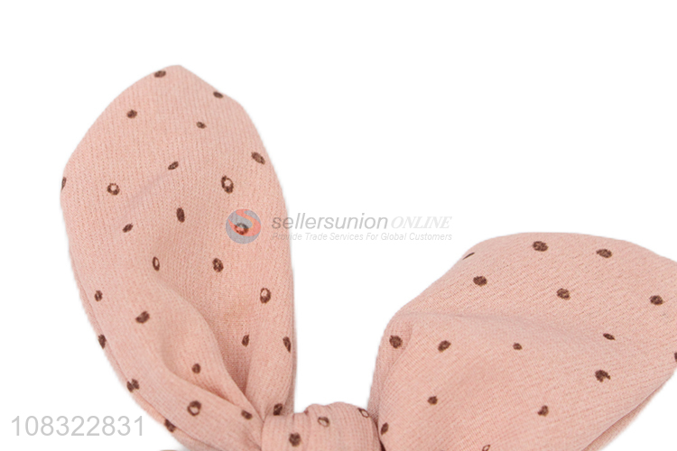 New Arrival Pearl Bowknot Hair Rope For Children