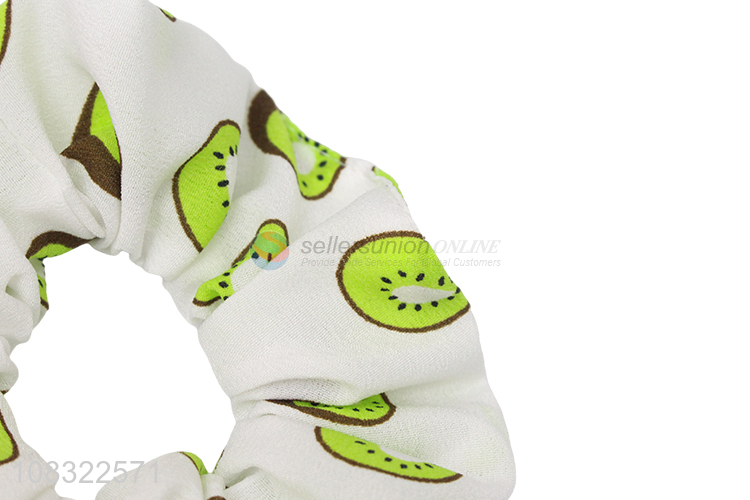 Custom Fruit Printing Elastic Hair Ring Fashion Scrunchies