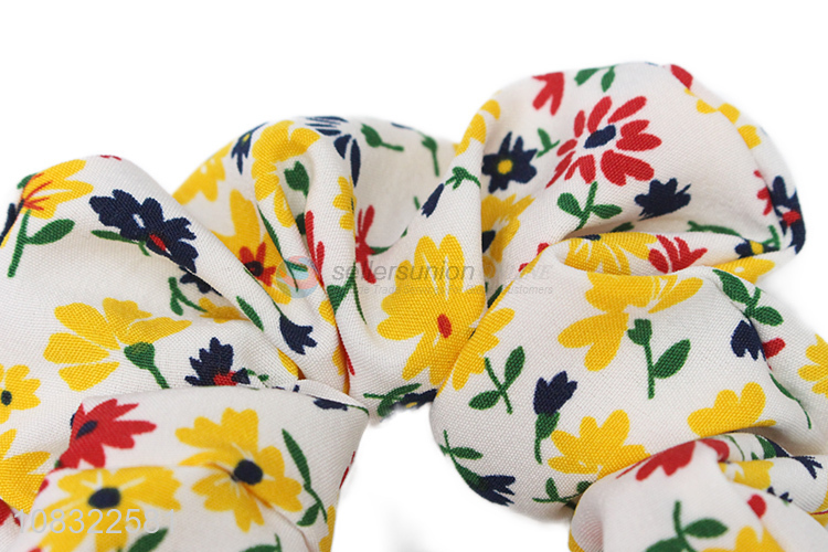 Good Sale Floral Printing Hair Ring Ladies Hair Tie