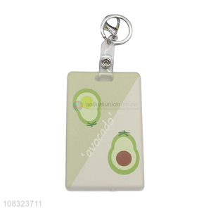 Factory Wholesale Work Card Holder With Key Chain For Office