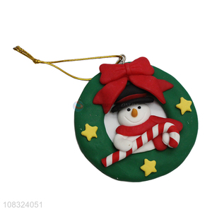 Bottom price Christmas tree ornaments clay <em>wreath</em> ornaments