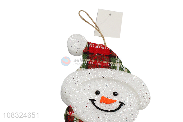 Good quality foam snowman Christmas tree ornaments holiday decor