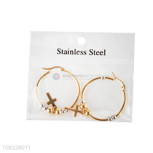 Best Selling Ladies Ear Ring Stainless Steel Hoop Earring