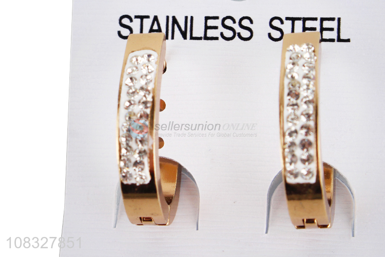 New Arrival Stainless Steel Earring Ladies Hoop Earrings
