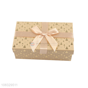 Hot selling rectangular luxury Christmas gift box for presents